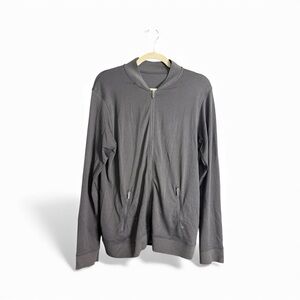 Lululemon Black Zip up Jacket Size 12 Men Women Breathable Lightweight